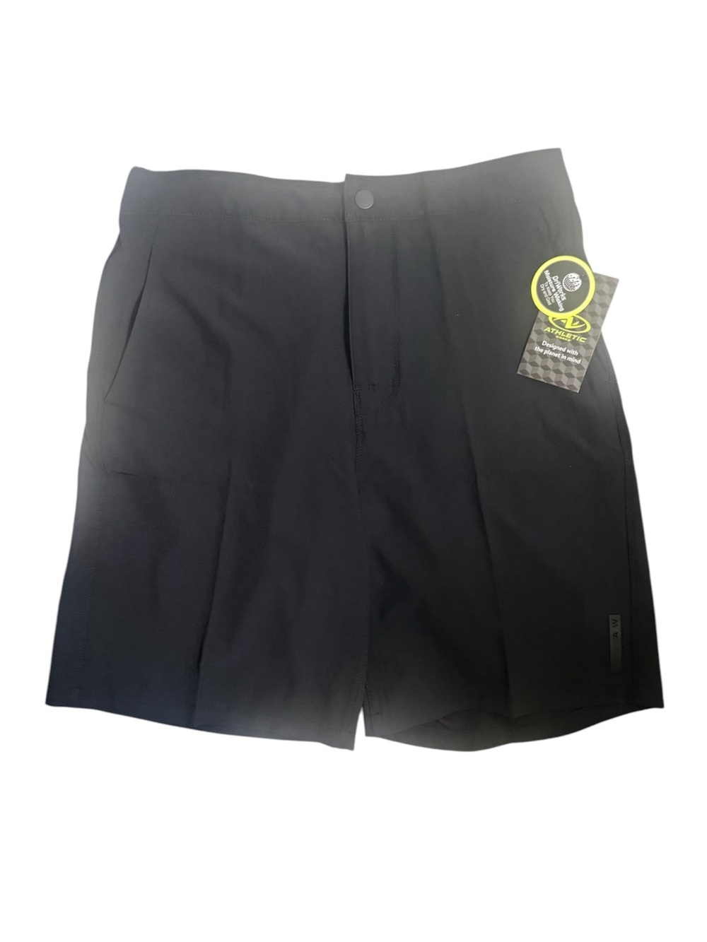 Athletic Works Boy’s DriWorks Moisture Wicking Black Performance Shorts NWT